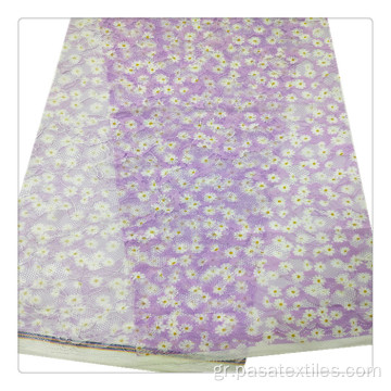 Shaoxing Factory Custom Design Polyester Satin Dress Print Flower Print Labric για πιτζάμες